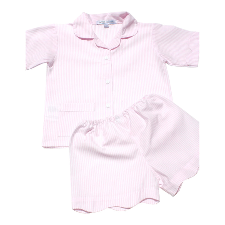Blue Stripe or Pink Stripe Short PJ by Sweet Dreams