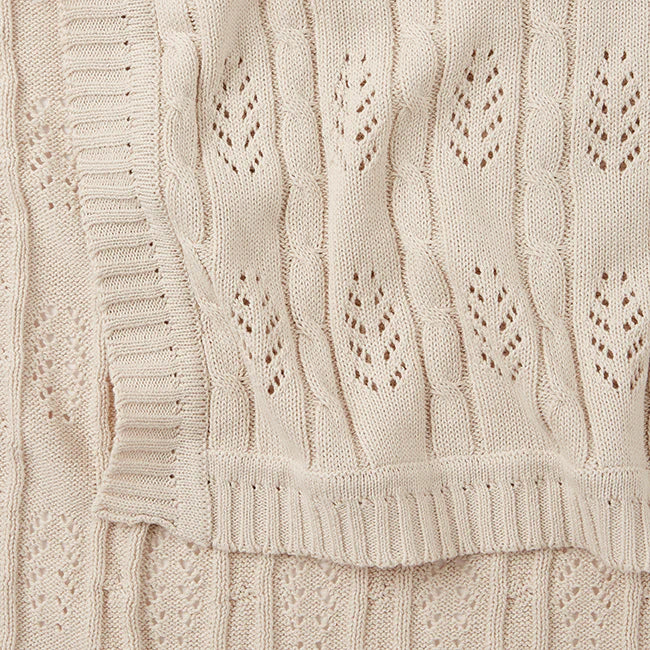 Leaf Baby Blanket by Elegant Baby