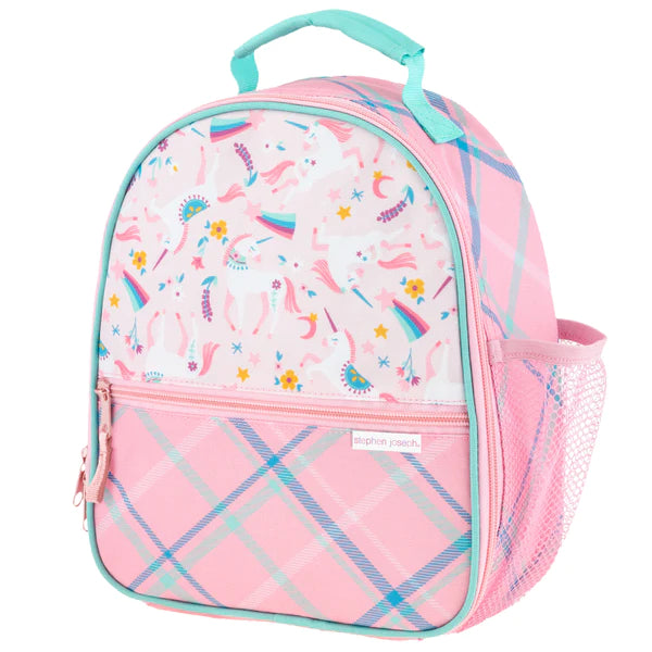Lunchbox Unicorn All Over Print Pink by Stephan Joseph