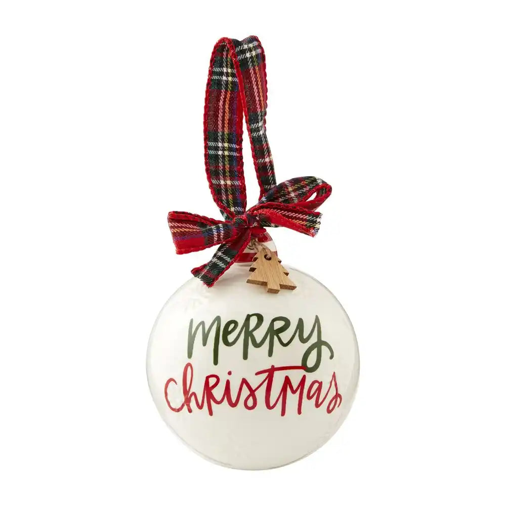 Merry Christmas Boxed Ceramic Ornament