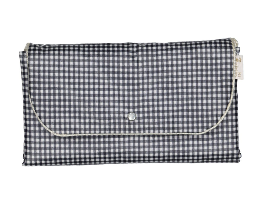 MATELAS À LANGER DE VOYAGE - enduit vichy marine
