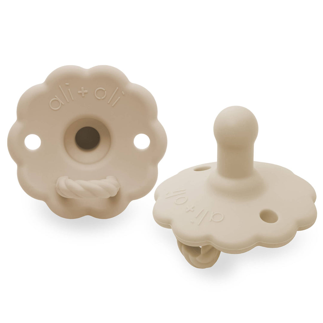 Pacifier Set Flower (Oat & Coco)