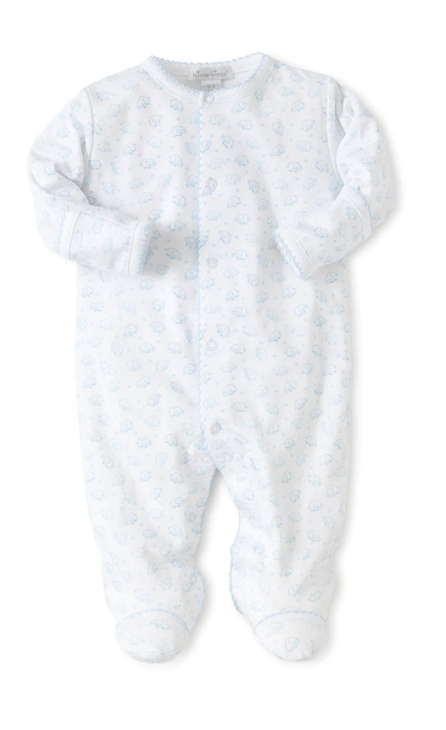 Kissy Kissy Blue Bunny Burro Footie
