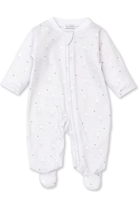 Kissy Kissy Grey Bear Hugs Footie With Zip