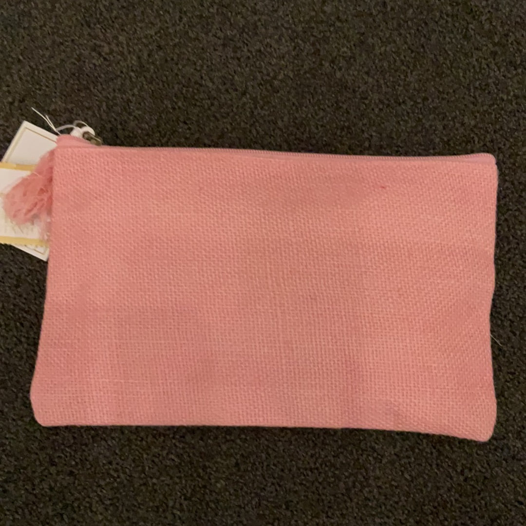 Jute Cosmetic Bag light pink by The Royal Standard