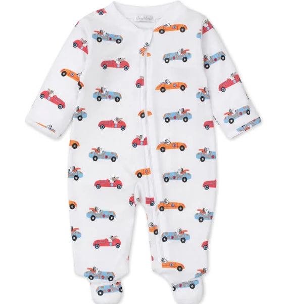Kissy KIssy Pajama Speedway Pups Footie with Zipper