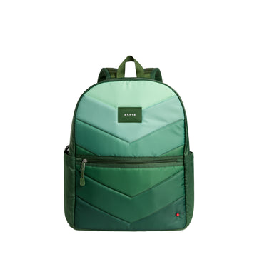STATE Kane Double Pocket Large Backpack Olive Chevron