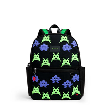 STATE Kane Double Pocket Backpack Space Invaders
