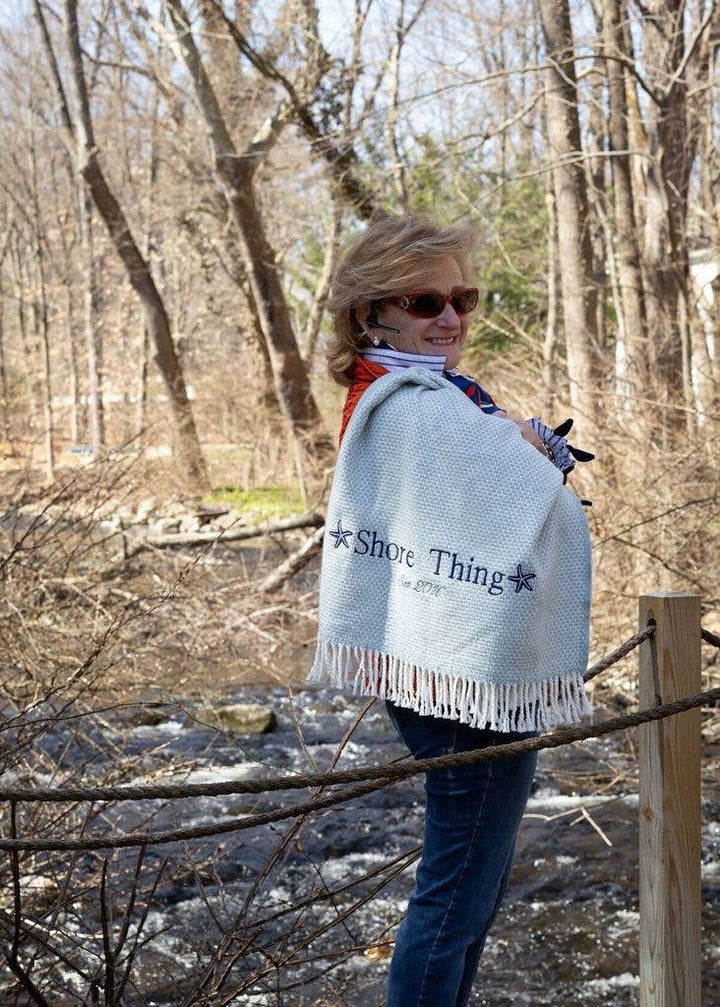 Grain of Rice Throw: Linen