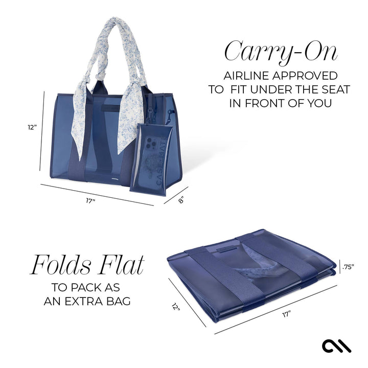 Case-Mate Something Navy Twilly Jelly Tote Bag (Classic)