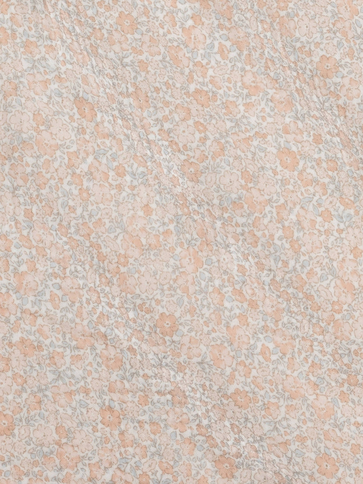 Muslin Swaddle Blanket - Belmont Floral / Shell + Powder