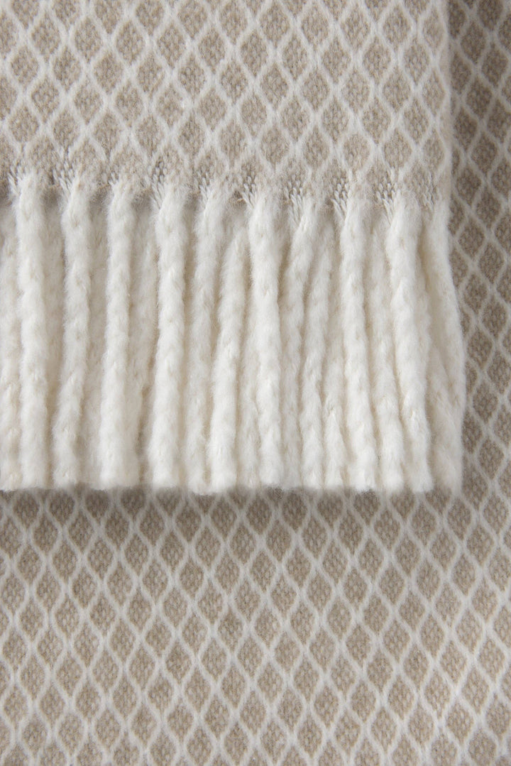 Diamond Lattice Throw-Linen