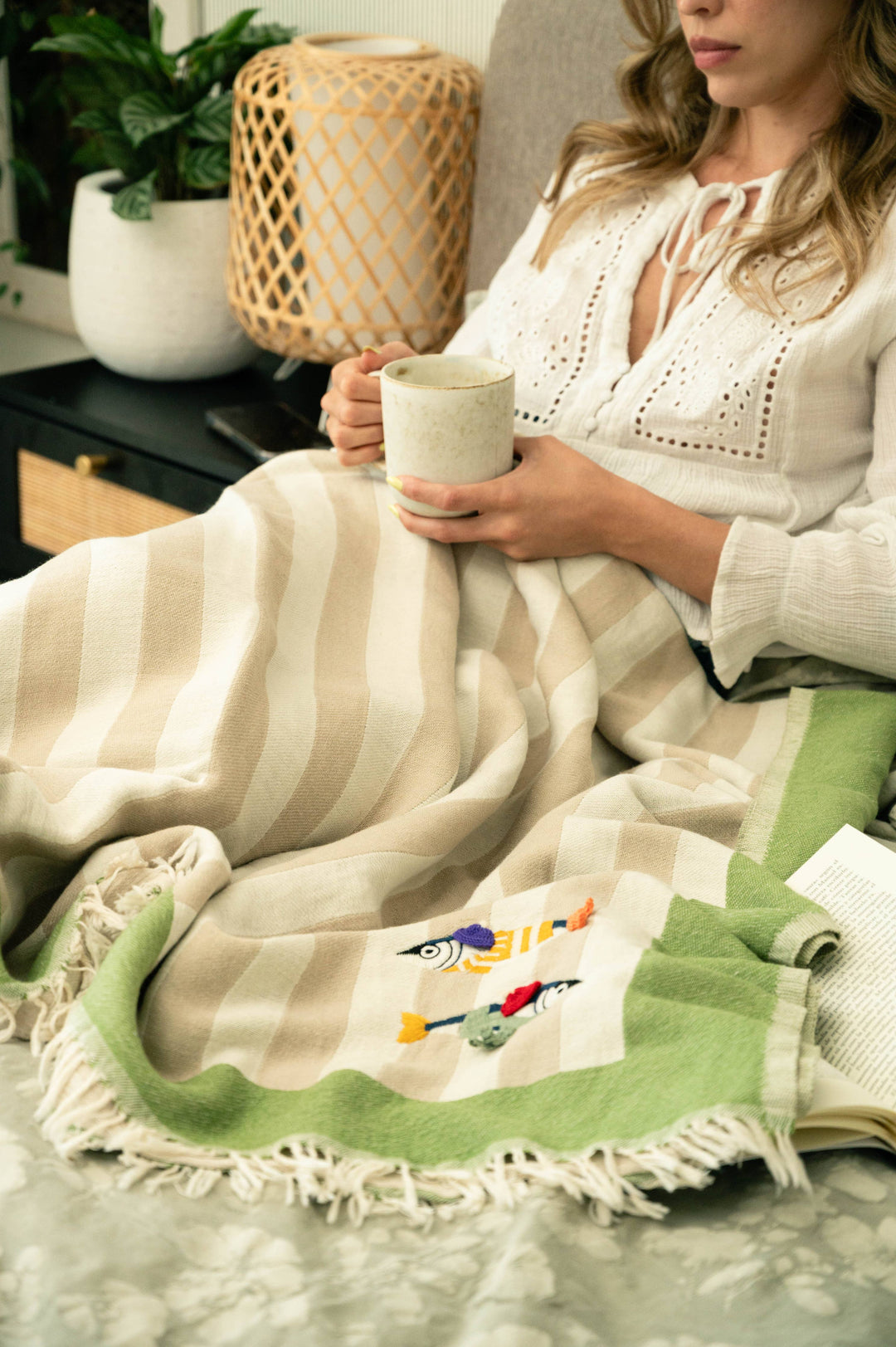 Maris Hand-Stitched Throw