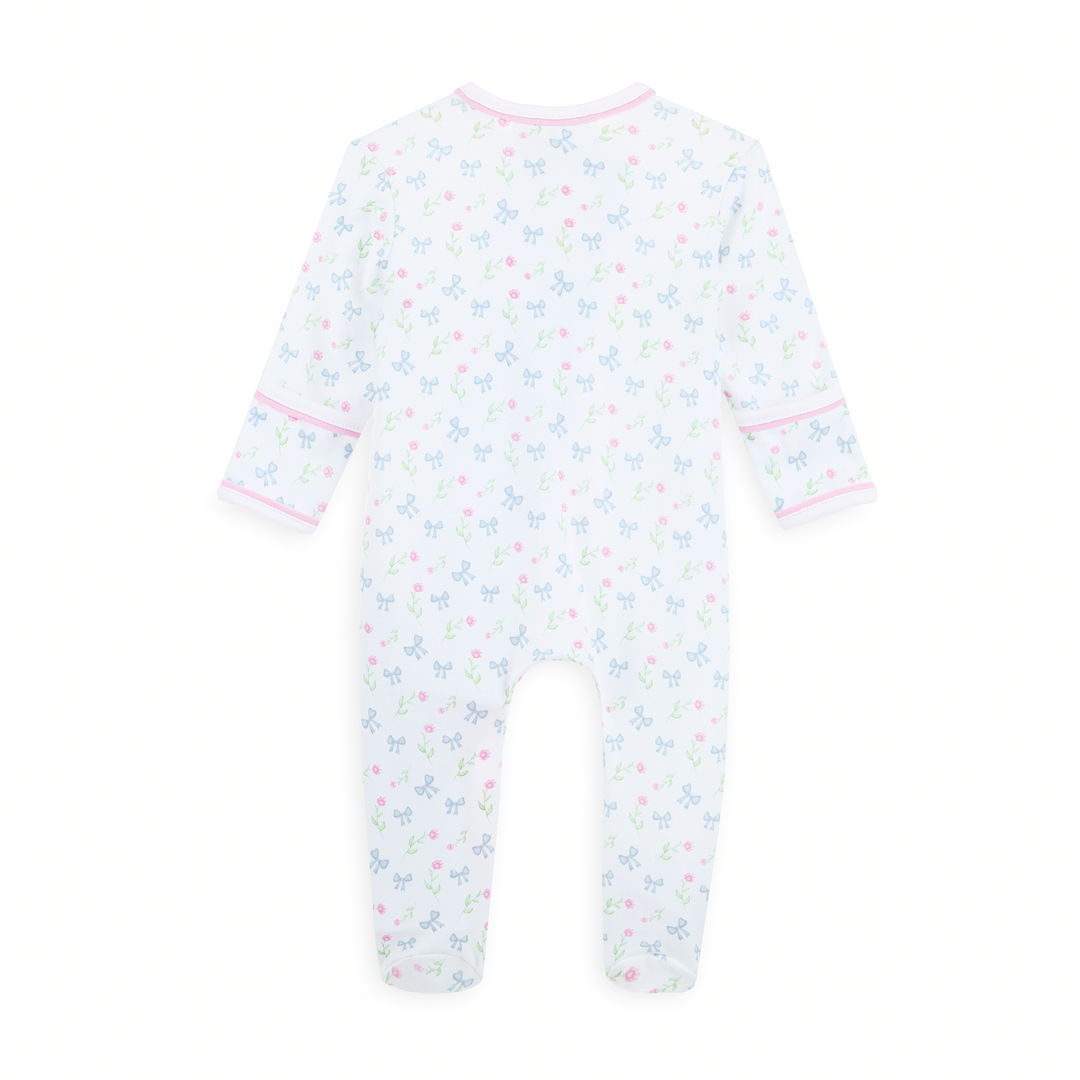 Evelyn's Classics Print Zip Footie
