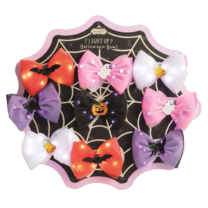 Halloween Light-Up Charm Hair Bows