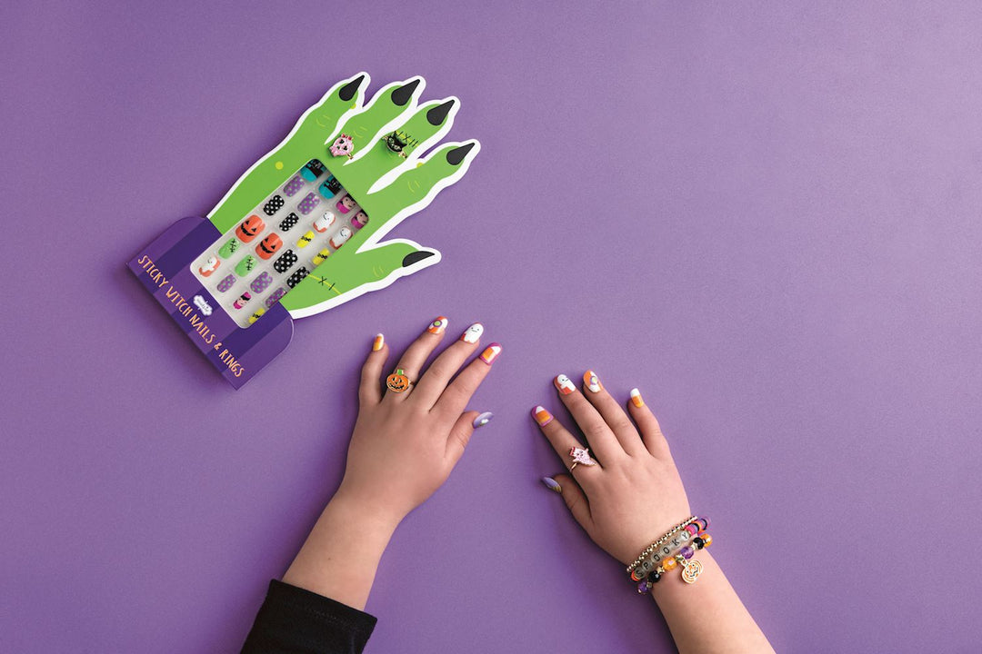 PURPLE HALLOWEEN NAIL SET