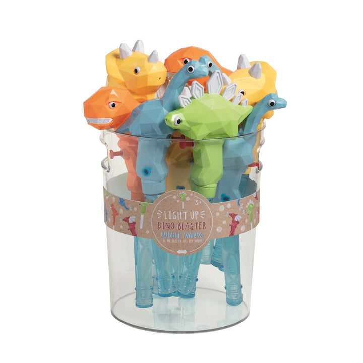 Light-Up Dino Blaster Bubble Wands