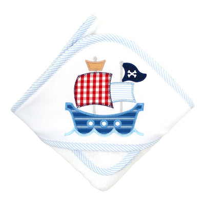 3 Marthas Infant Hooded Towel & Wash Cloth with Applique