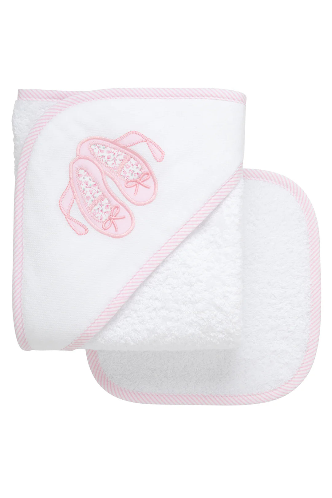 3 Marthas Infant Hooded Towel & Wash Cloth with Applique