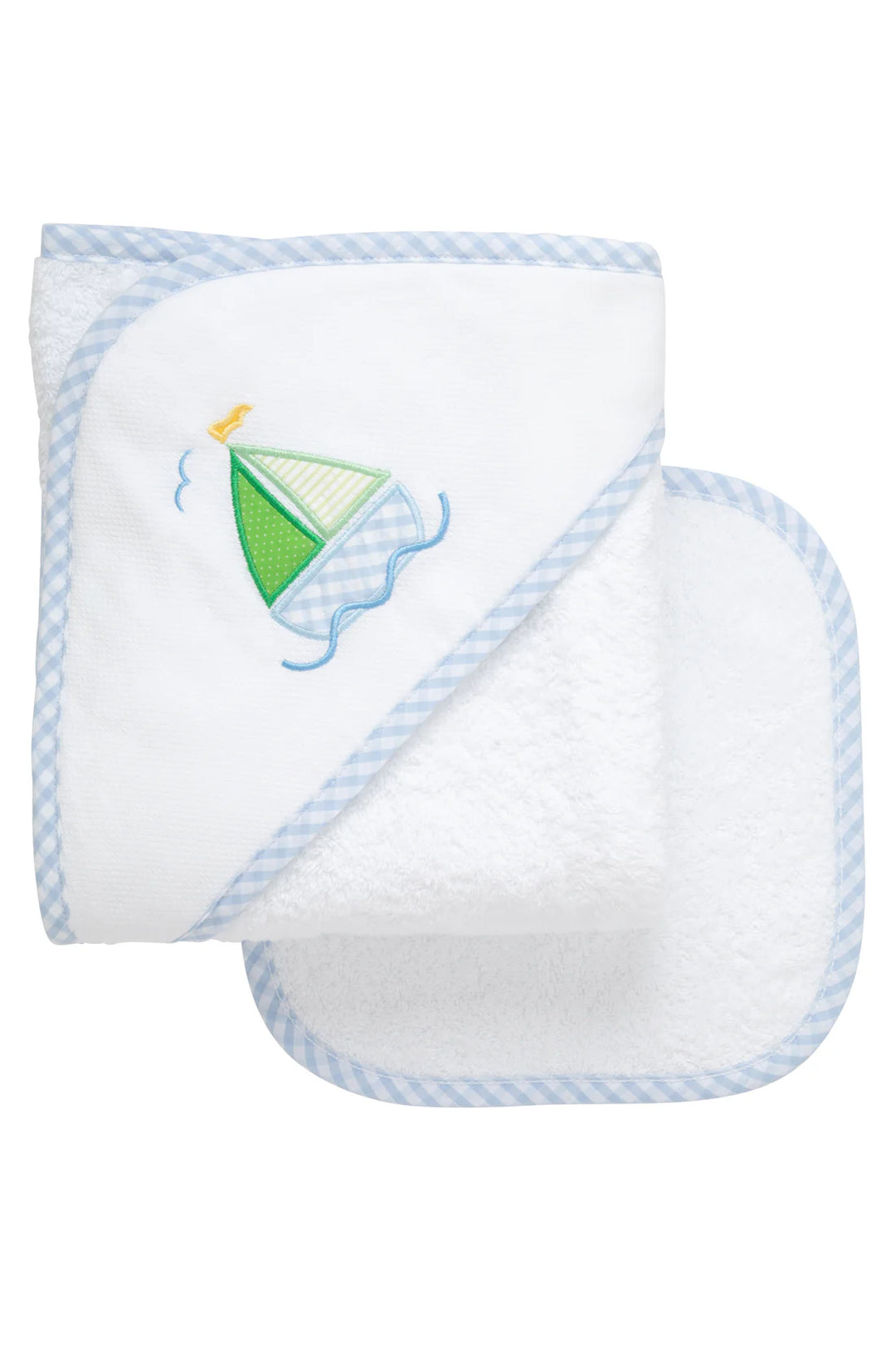 3 Marthas Infant Hooded Towel & Wash Cloth with Applique