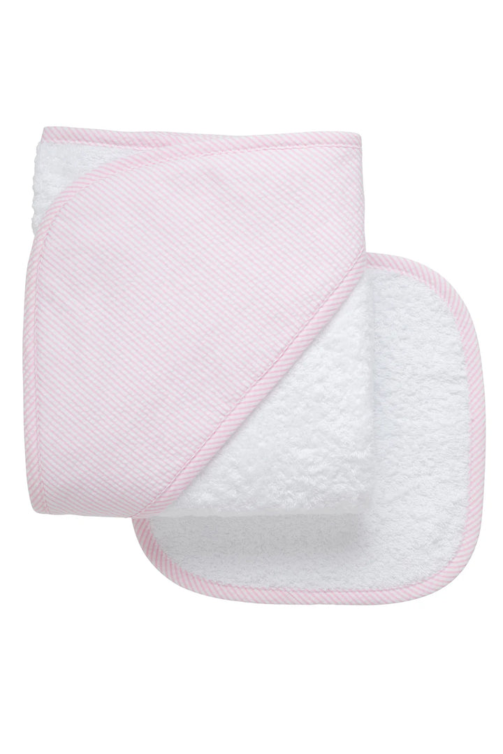 3 Marthas Pique Infant Hooded Towel & Wash Cloth