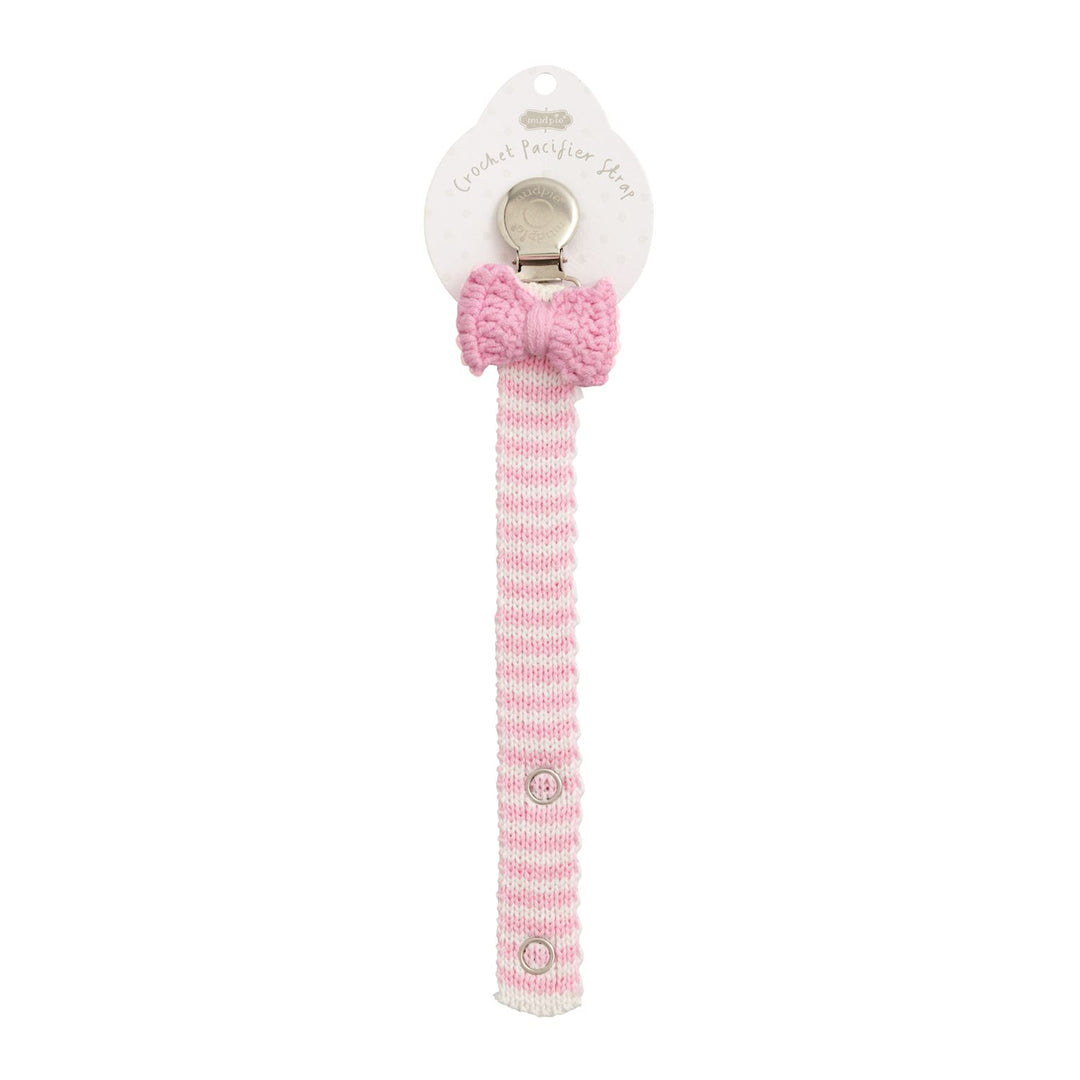 Pink Bow Crochet Pacy Strap