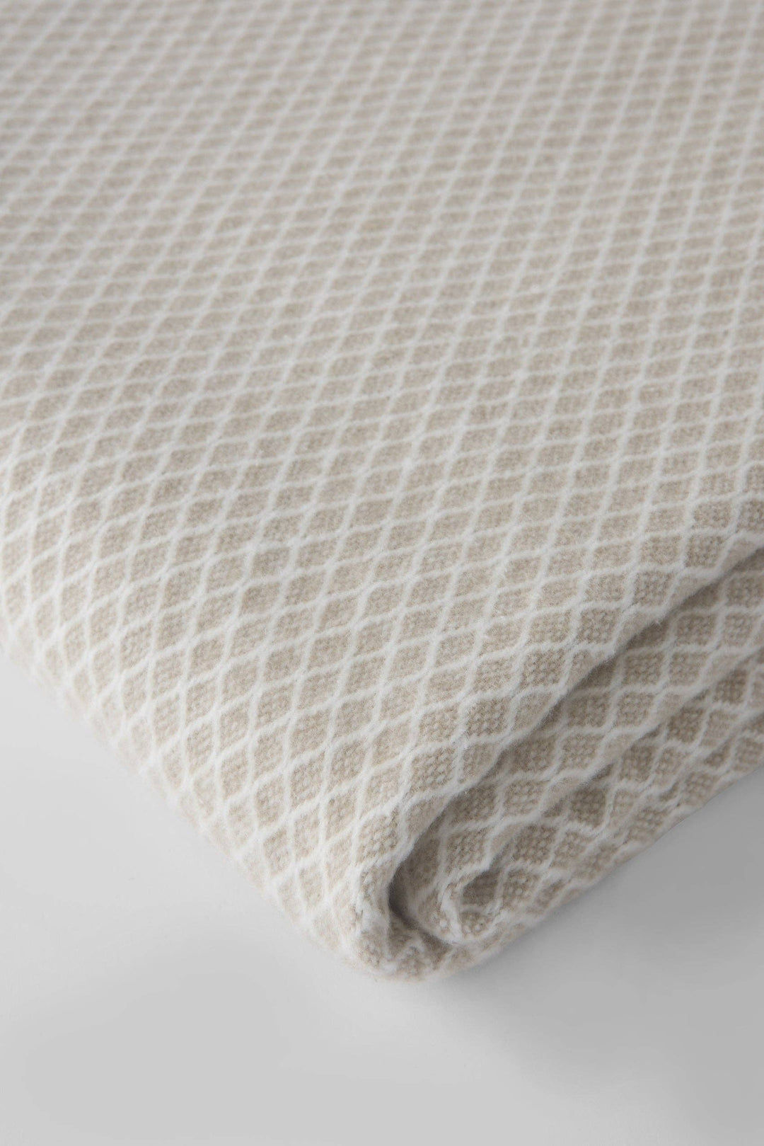 Diamond Lattice Throw-Linen