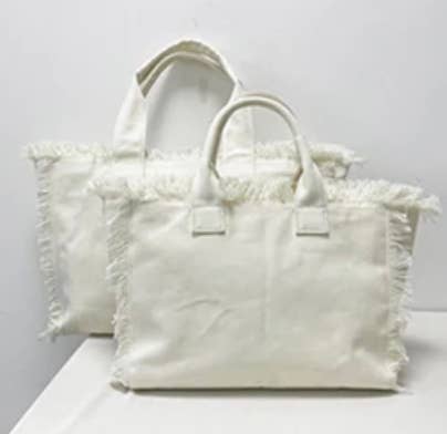 Fringe Canvas Tote Bag