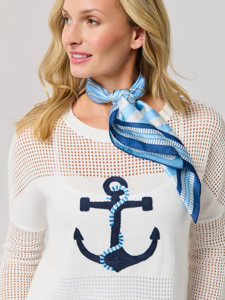 COASTAL SCARF,BLUE