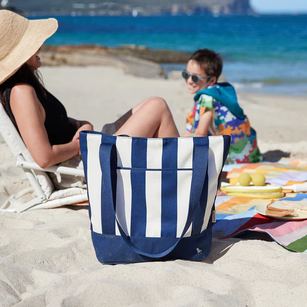 Cooler Bag and Picnic Blanket SET - Whitsunday Blue