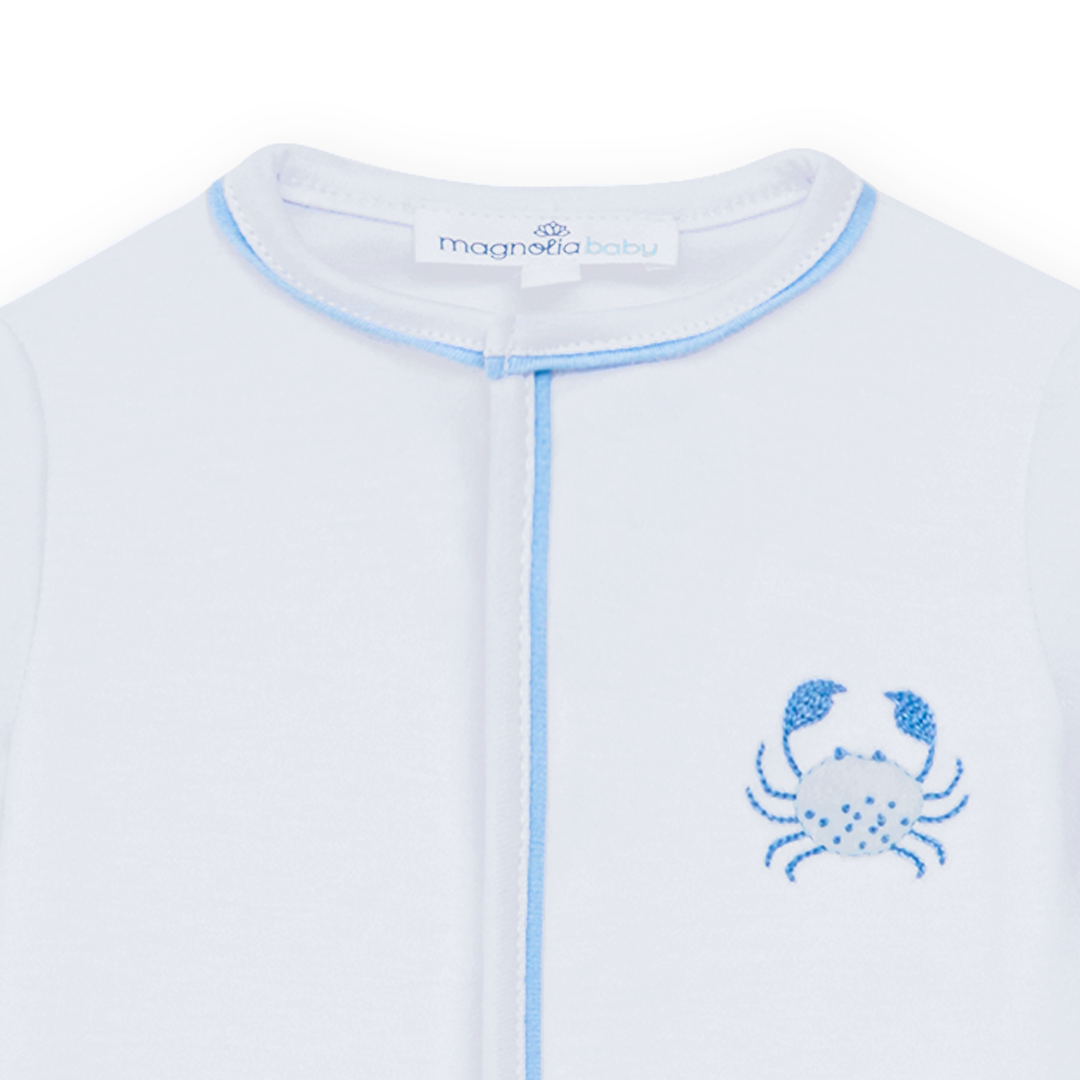 Little Crawlers Footie - Light Blue
