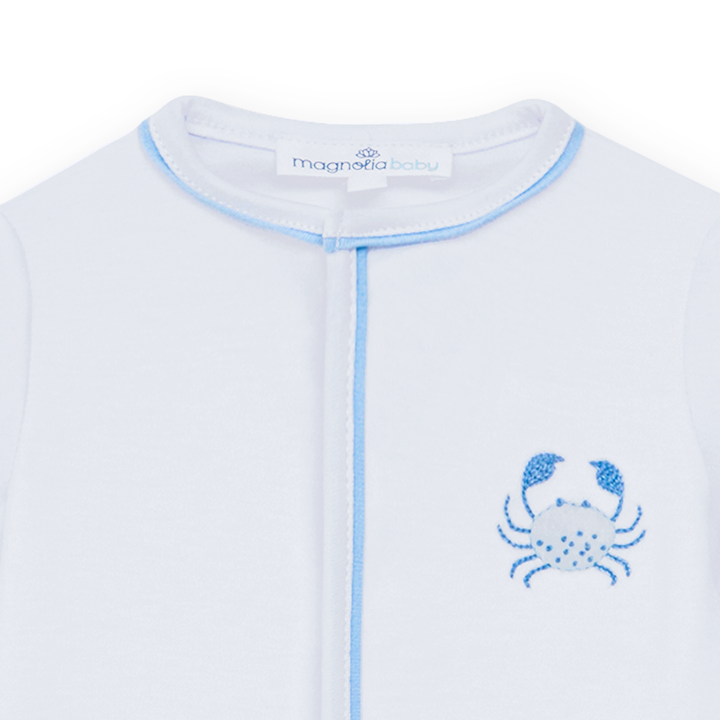 Little Crawlers Footie - Light Blue
