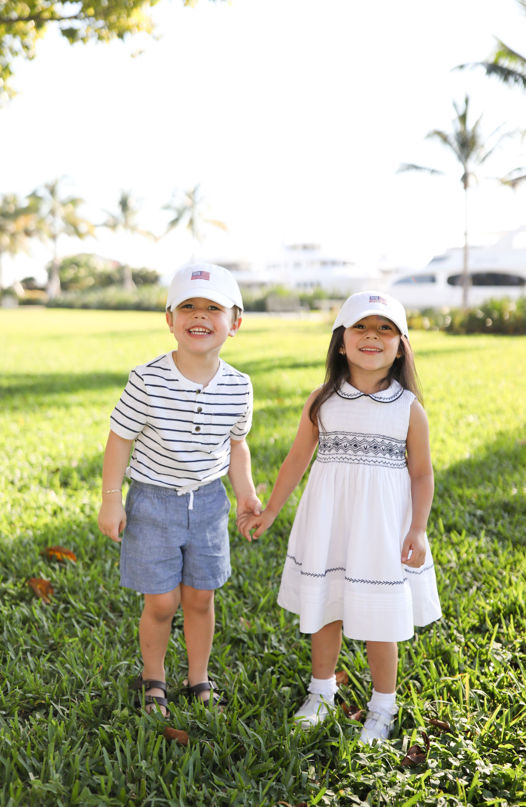 2026 American Flag Bow Baseball Hat: Youth (Ages 2-7)