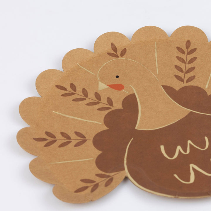 Folk Turkey Plates