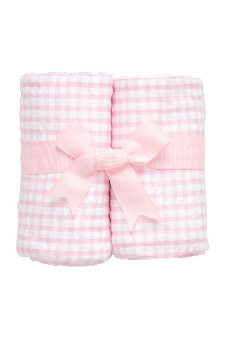 Check or Seersucker Set of 2 Burps