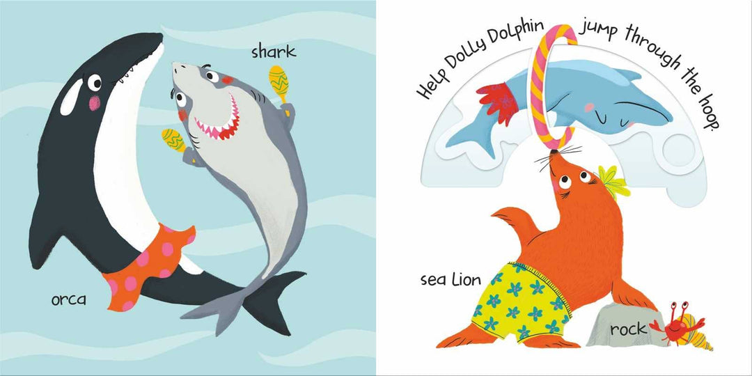 Slide and Peek - In The Ocean by Little Genius Books: Board Books; 10 pages / English