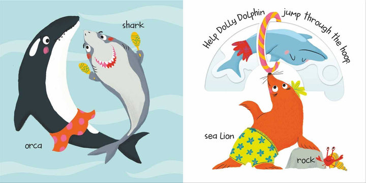Slide and Peek - In The Ocean by Little Genius Books: Board Books; 10 pages / English