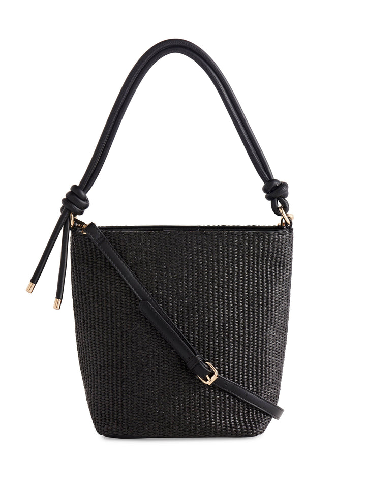 CLARA BUCKET BAG: BLACK