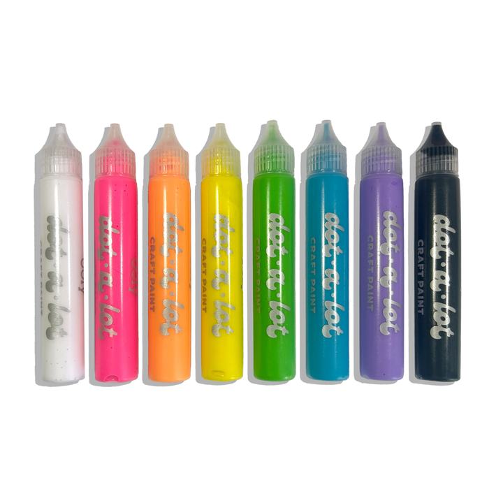 Dot-A-Lot: Dimensional Craft Paint - Bright (Set of 8)