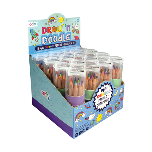 Draw 'n Doodle: Mini Colored Pencils + Sharpener