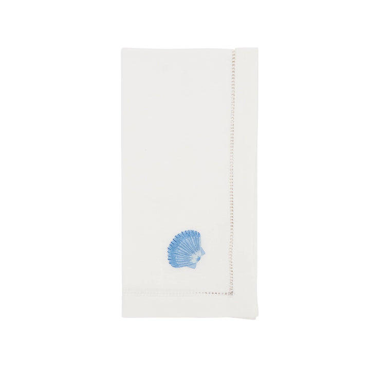 Embroidered Seashell Serenity Napkin SET OF 6