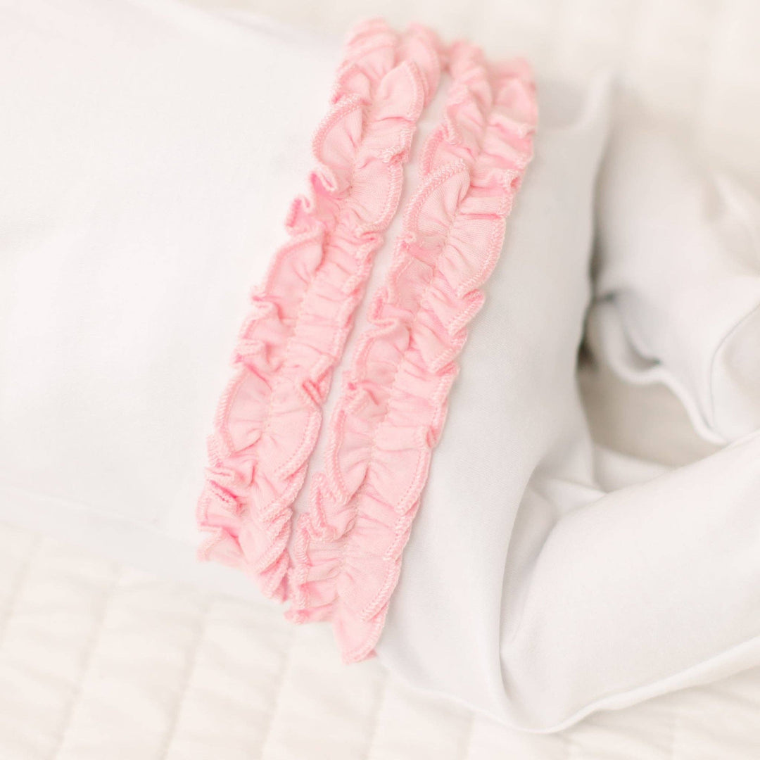 Evelyn's Classics Hand Embroidered Ruffle Footie