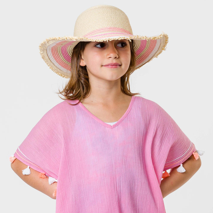 Peachy Striped Sunhat S/M