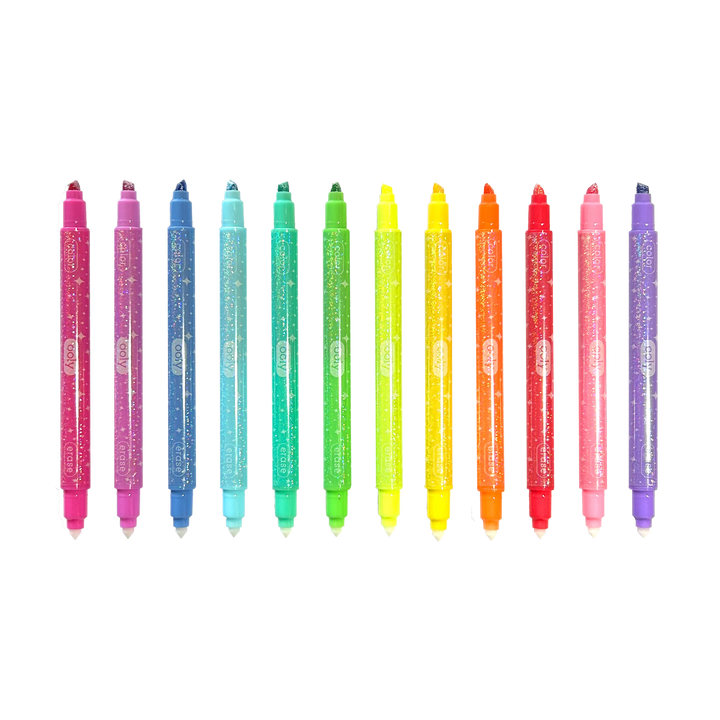 Make no Mistake!: Glittery Erasable Markers (Set of 12)
