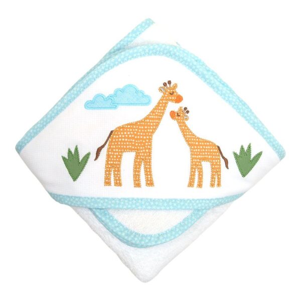3 Marthas Infant Hooded Towel & Wash Cloth with Applique