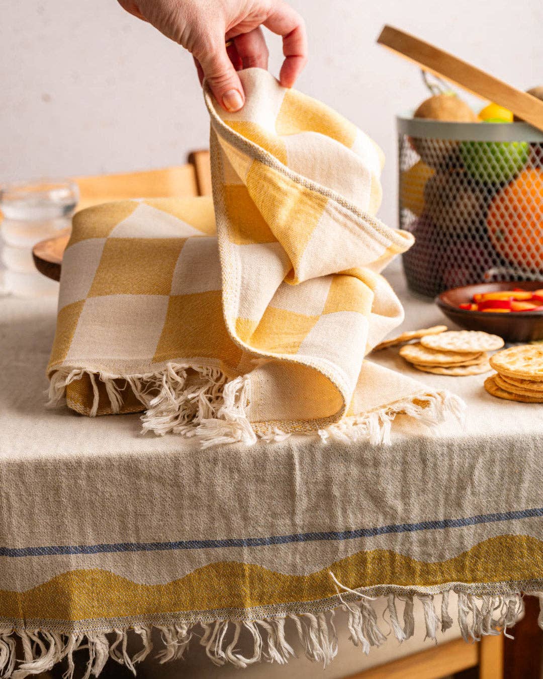 Lemon - Hand Stitched Kitchen Towel