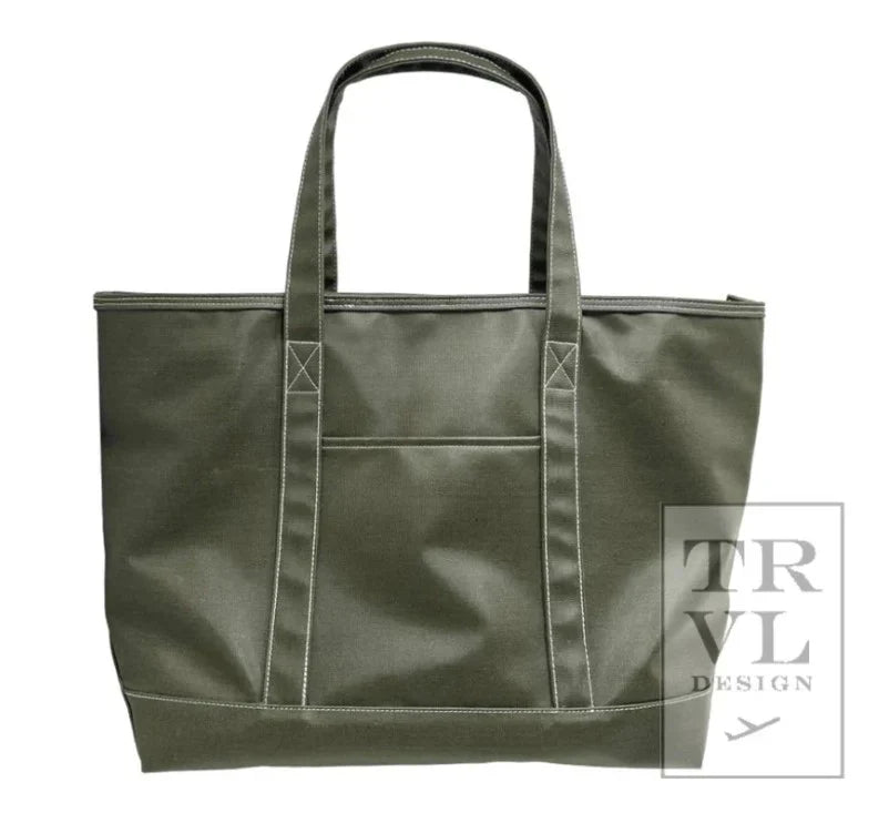 Canvas Coated Totes in 3 Sizes and a Variety of Colors by TRVL