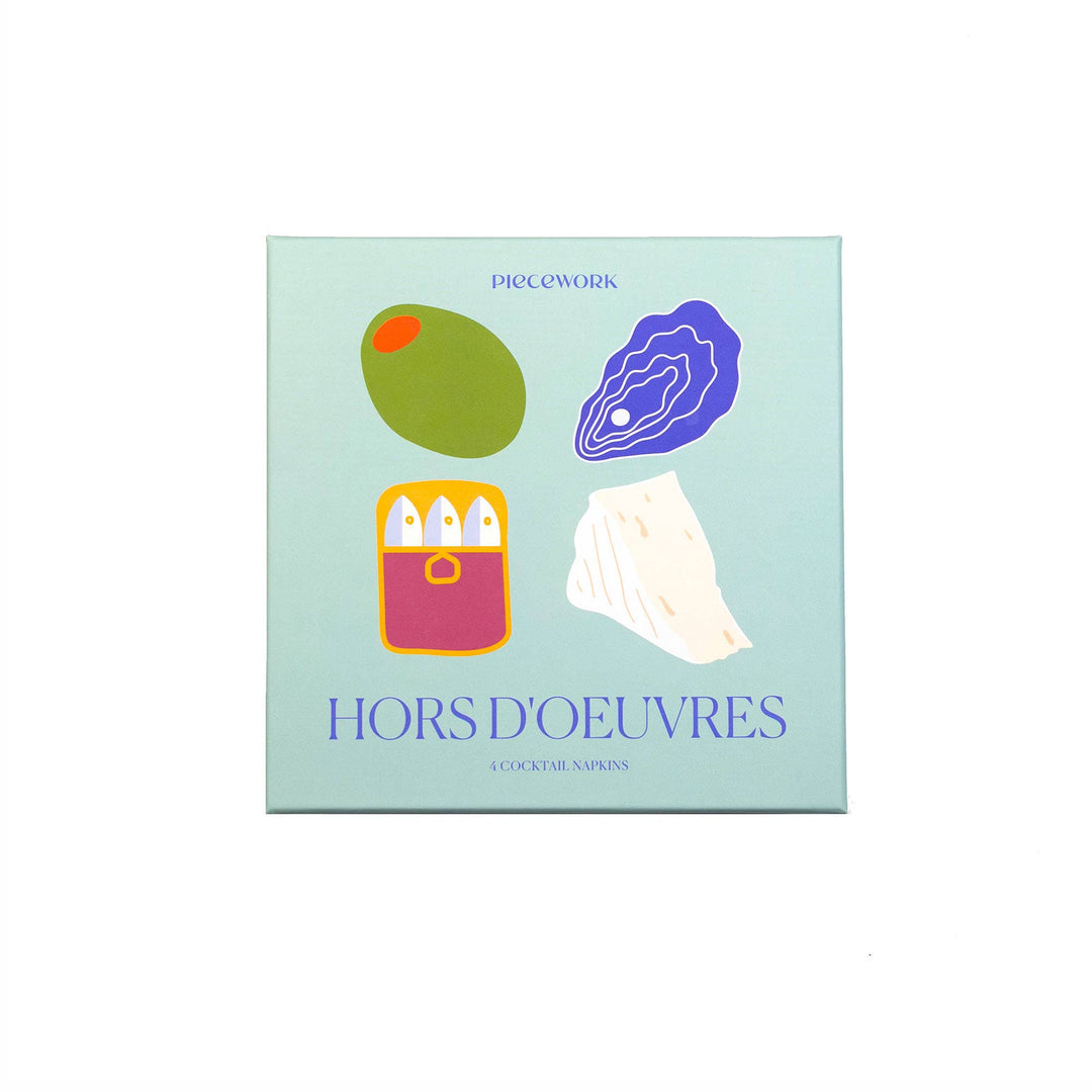 Hors D'Oeuvres Cocktail Napkins - Set Of 4