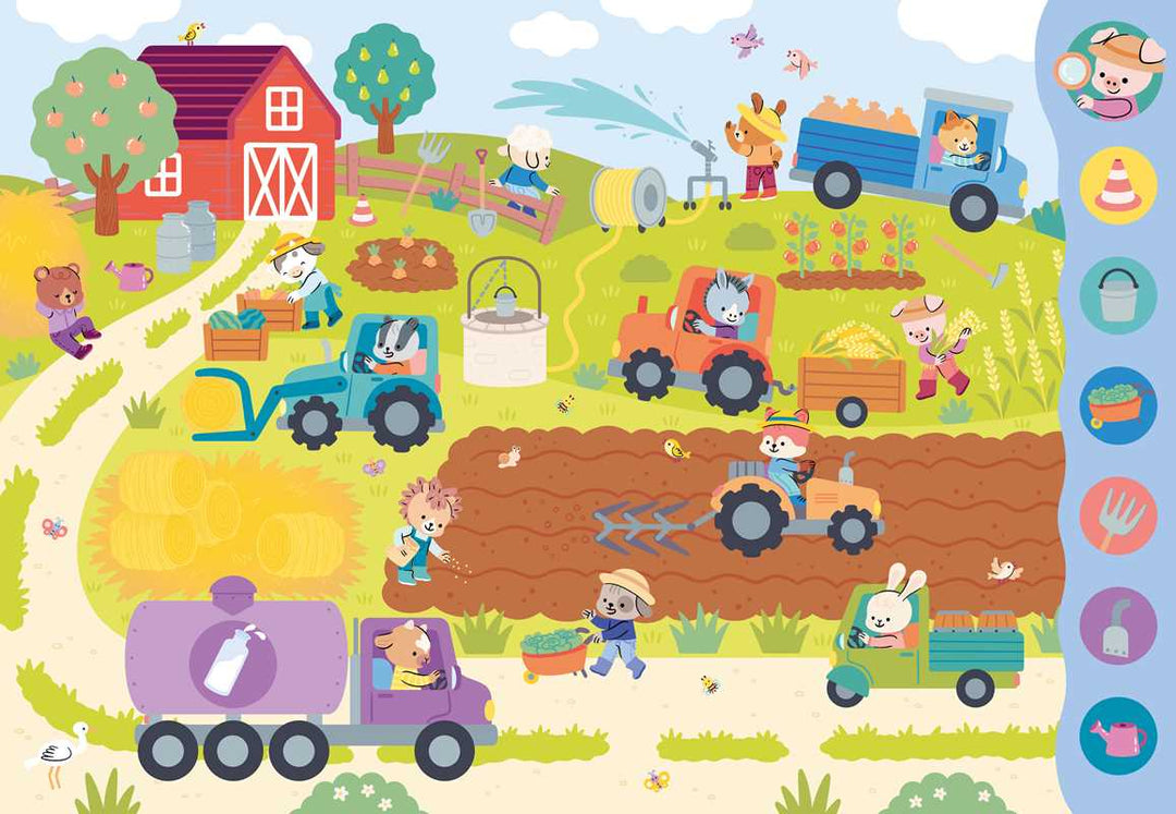 Search & Find Vehicles by: Board Books; 20 pages / English