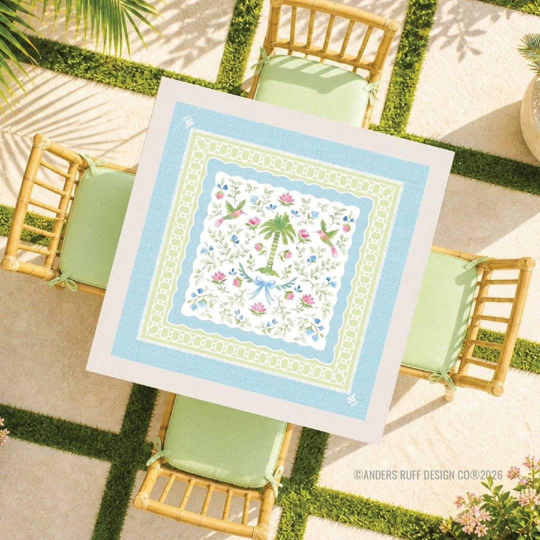 Palm Estate Mahjong Mat And TableCloth Set